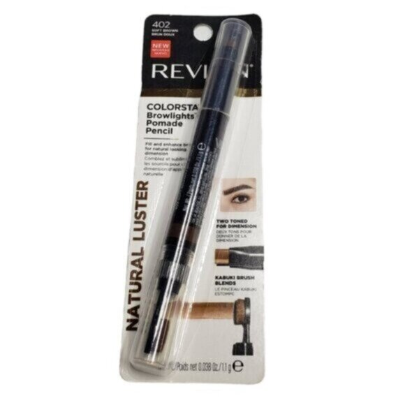 Revlon Colorstay Browlights Pomade Pencil Natural Luster Soft Brown 402 NEW - Picture 1 of 7